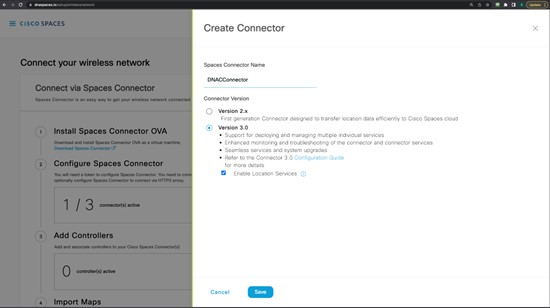 The Create Connector section displays options to configure connector.