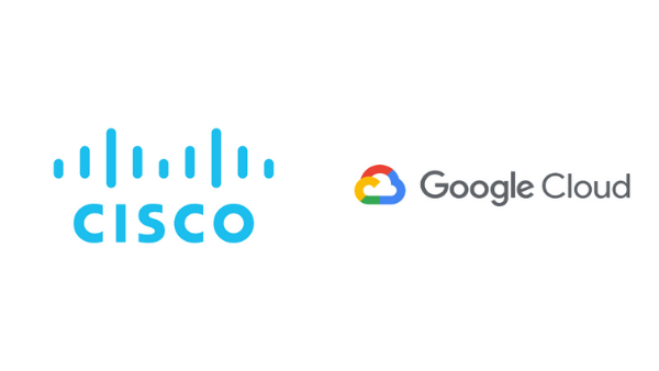Cisco and Google Cloud logos