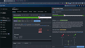Meraki Dashboard association issue for iPhone 14 showing details for a failed connection on a specific SSID and access point.