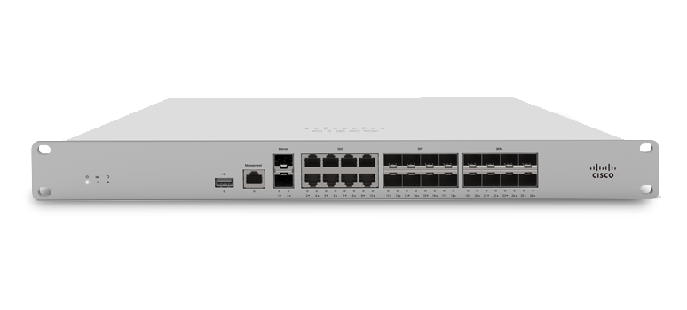 Cisco Meraki MX250 Security and SD-WAN Enterprise Security Appliance