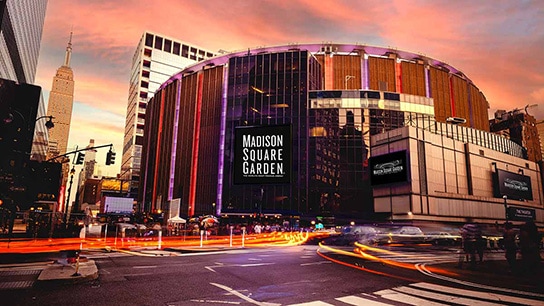 Outside profile of Madison Square Garden