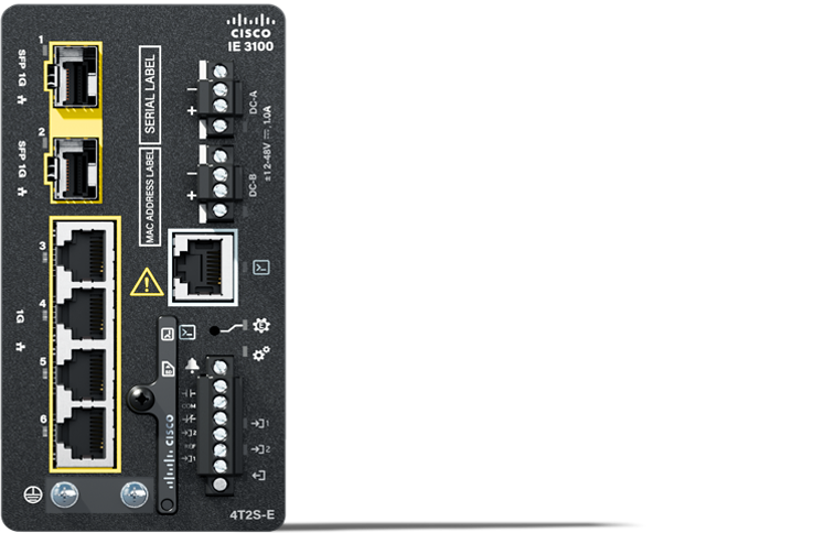 ​​Catalyst IE3100 4 downlink and 2 SFP uplink ports model​ 