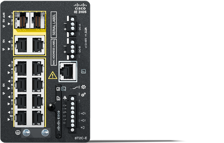 ​​Catalyst IE3105 8 downlink and 2 combo uplink ports model​ 